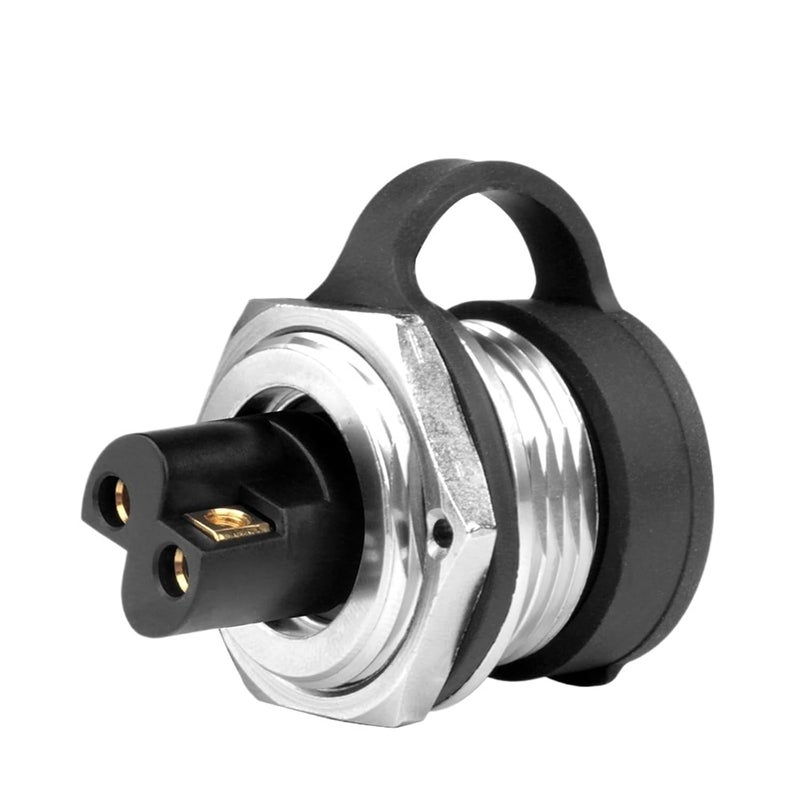 M20 2 Pin Nut Socket IP68 Waterproof Screw Locking Solderless Electrical Connector - Image 4